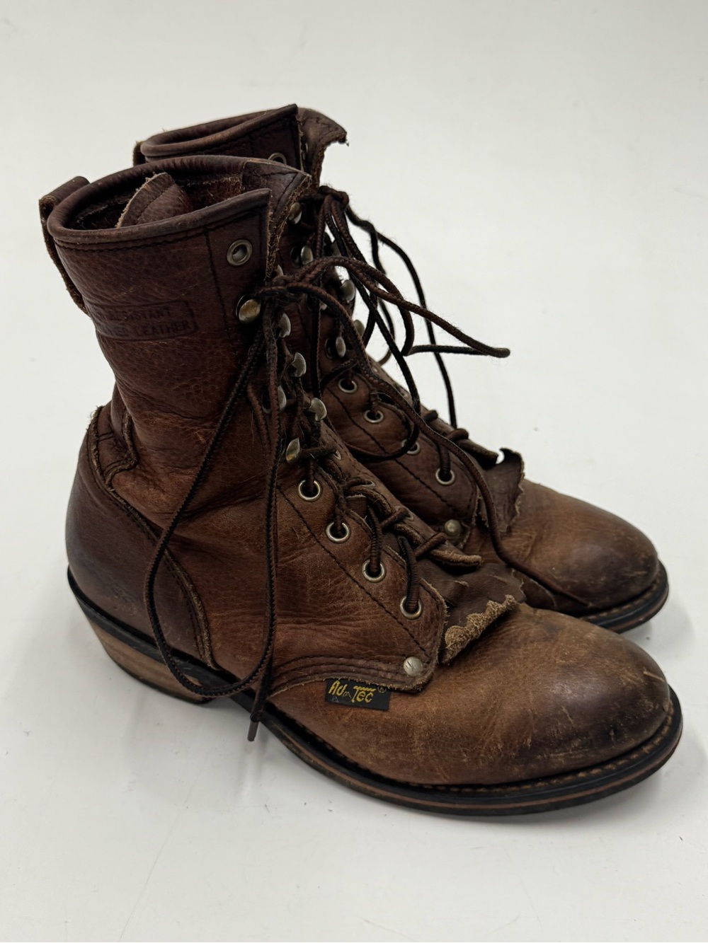 AdTec Women’s Brown Leather Boot Style 2173 Size 8